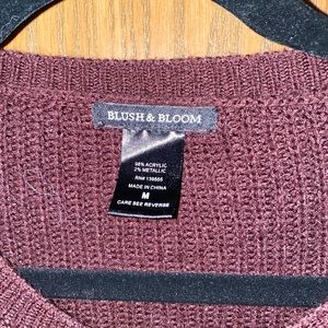 Purple Blush & Bloom sweater